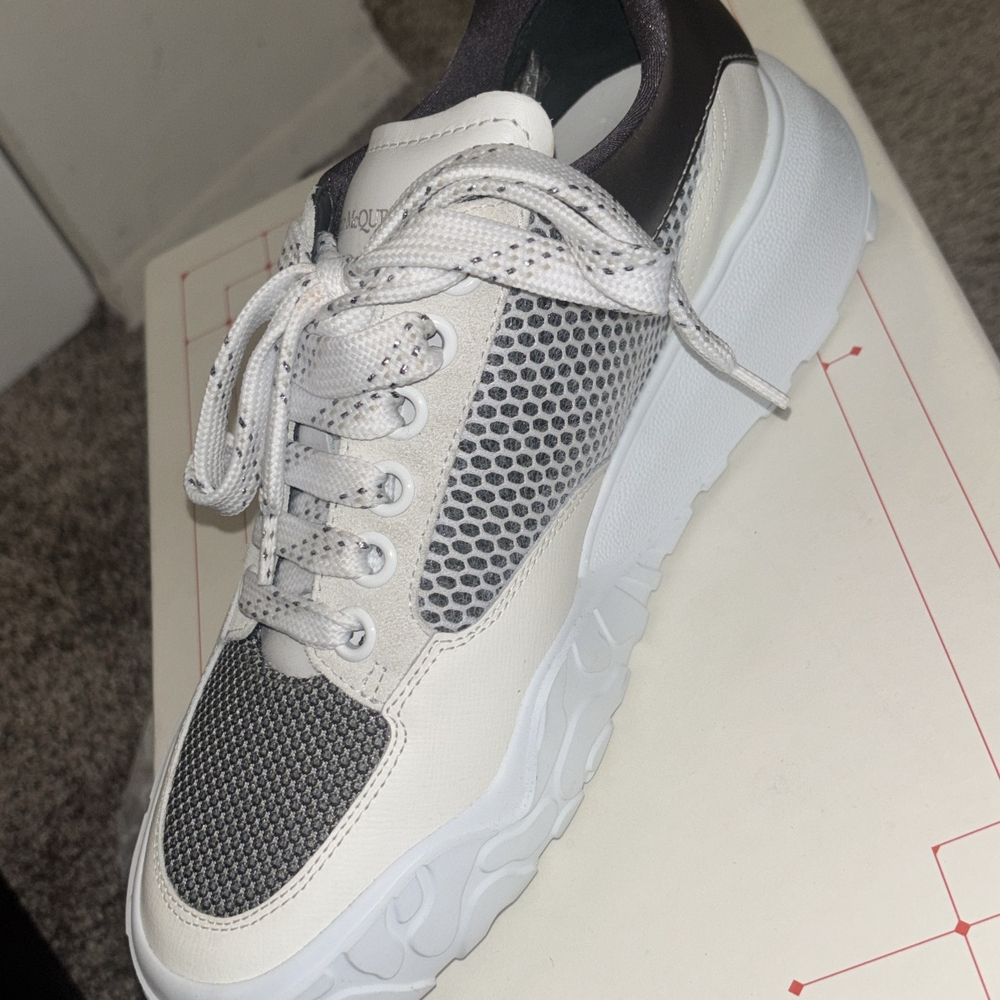 Alexander McQueen White and Black Sneakers